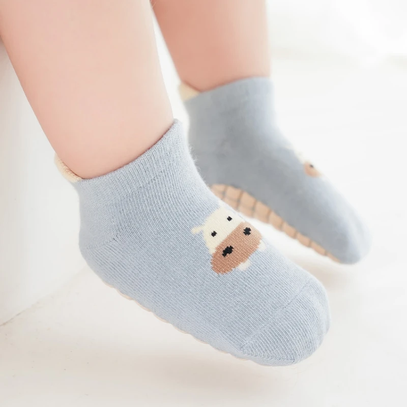 Children Ankle Socks Boys Girls Trampoline Socks Cotton Soft Baby Comfortable Boat Sock Kids Floor Sport Clothing Accessories