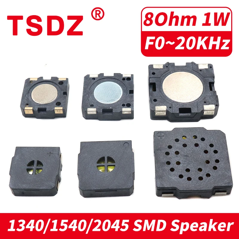 1Pcs/Lot 1340 1540 2045 SMD Speaker 8Ohm 1W Medical Equipment Voice Broadcast 8 Ohm 1 Watt Micro Dynamic Speaker