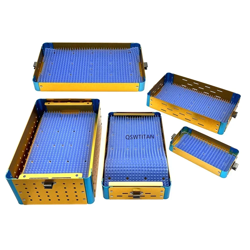 Sterilization Case Box 1 pc Disinfection Tray Box For Surgical Instrument Tools Aluminium