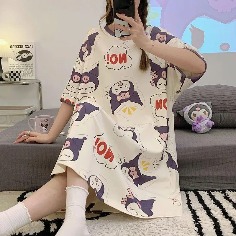 

New Sanrio Kuromi My Melody Summer Pajama Cartoon Woman Sanrio Girls Anime Home Trousers Clothes Bedroom Pajama Pants Gift