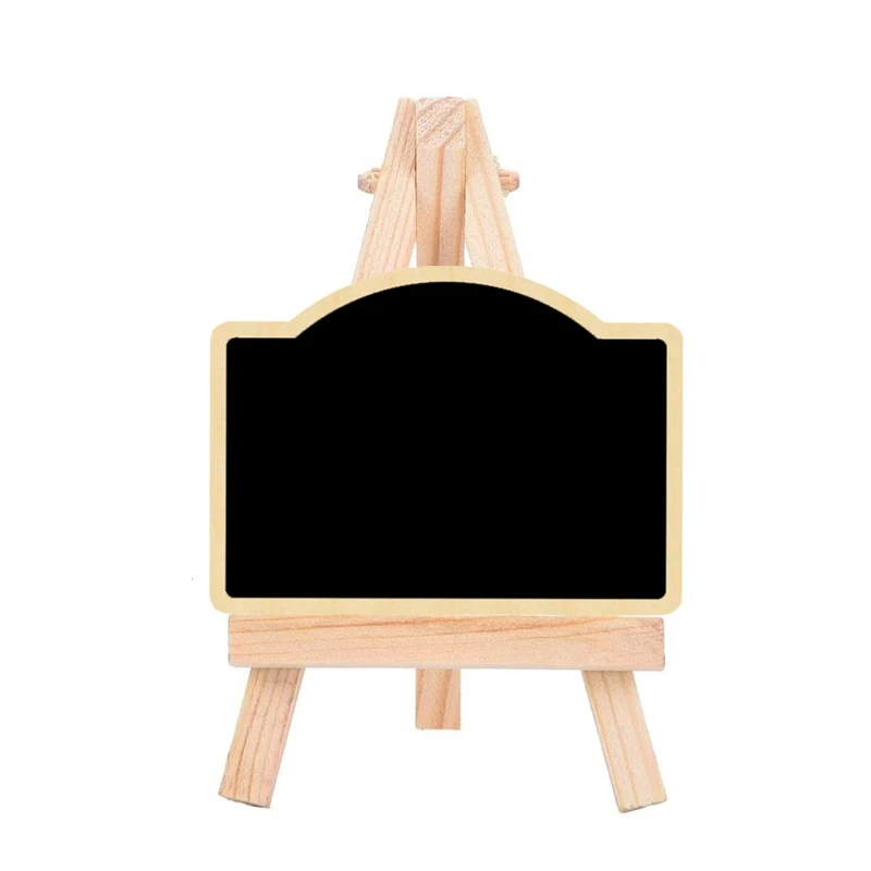 Mini Chalkboard Sign Wooden Table Number Sign Label Small Blackboard Party Decorations for Home Office Cafe Bakery QXNF