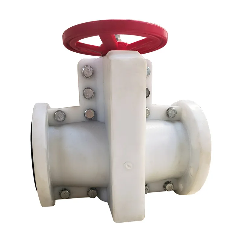 

Manual corrosion-resistant acid-alkali sediment rubber pipe valve PP plastic flange pipe clamp valve