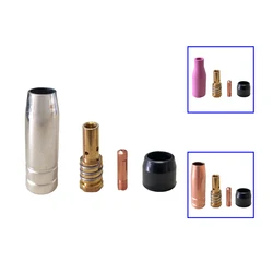 4Pcs MB 14AK Welding Torch Consumables MIG Nozzle Tip Holder Contact Tip Insluating Sleeve Gas Accessories MAG