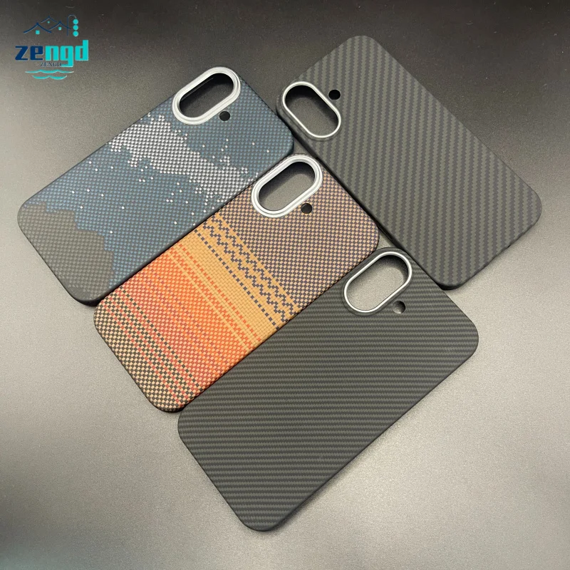 

Защитный чехол из арамидного волокна для iPhone 17/17 Pro/17 Pro Max — магнитная противоударная броня с рельефной защитой камеры