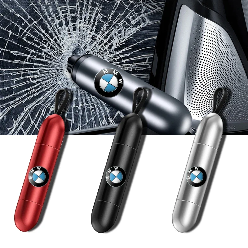 Auto Mini Veiligheid Hamer Autogordelsnijder Levensreddende Noodruitbreker Voor BMW M X5 E70 X7 V8 X2 F39 X3 E83 X6 E72 X4