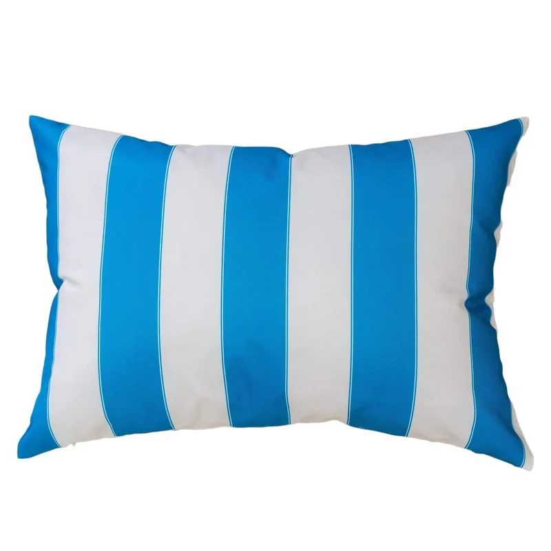 

Horizon Stripe Pillow 14x20 Inch Indoor Outdoor Decorative Cushion