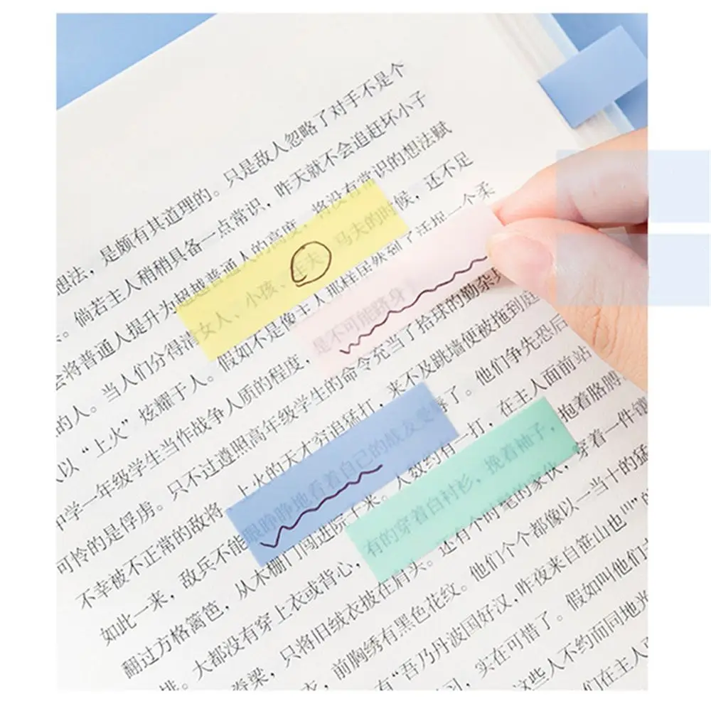 125 Sheets Bookmark Stationery Key Points Tab Strip Office Supplies Sticky Notes Index Flags Memo Pad Paster Sticker