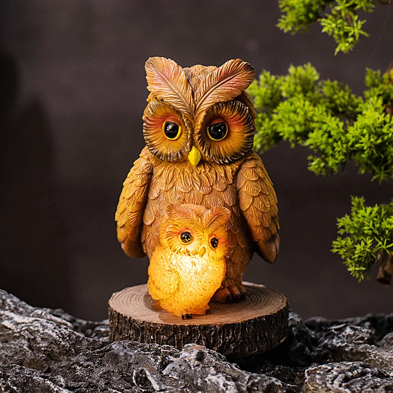 Solar Lamp Owl Waterproof Garden Lights Solar LED Light Outdoor Garden Decoration Lamp Solar Animal Bird Outdoor Lamps