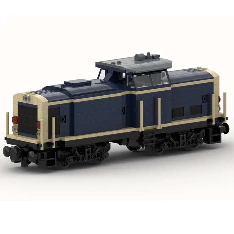 Bloques de construcción Moc para niños, juguete de ladrillos para armar tren de ciudad, serie db-baureihe V60 V100, ideal para regalo de Navidad