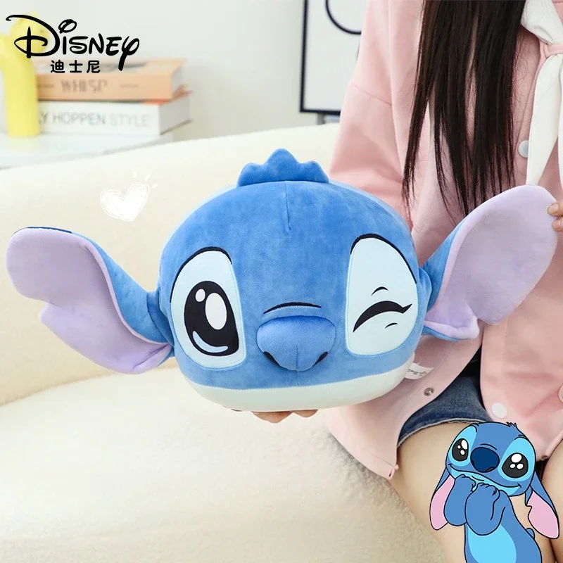 Lilo&Stitch Warm Hand Pillow Disney Anime Cartoon Stitch Kawaii Pillow Home Room Accessories Soft Doll Couple Holiday Gift