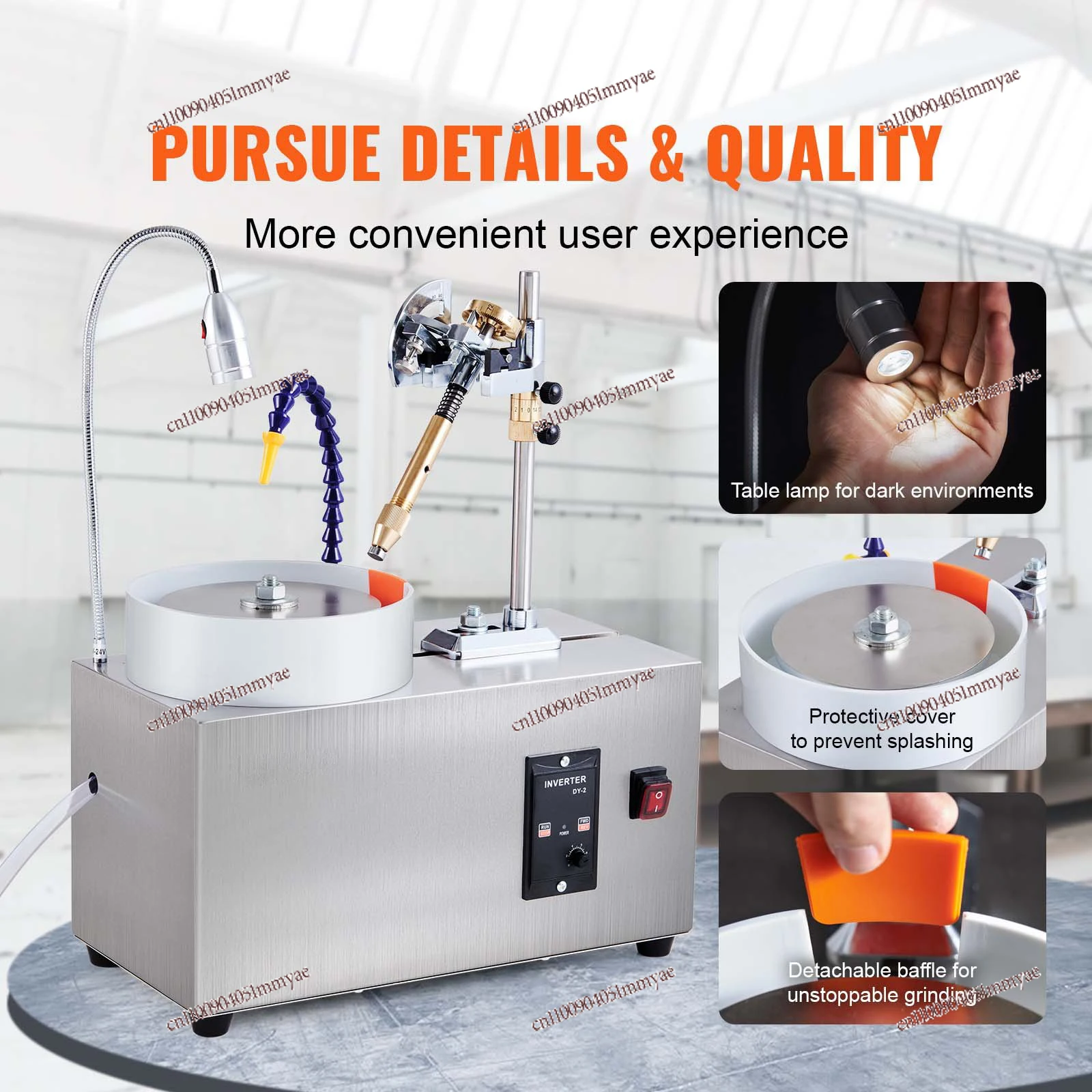 

Gem Faceting Machine 180W Jade Grinding Polishing 2980RPM Rock Polisher