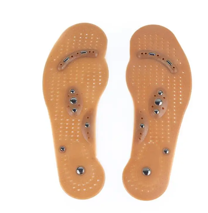 2pcs Leather Orthotics Insole Magnetic Therapy Magnet Foot Massage Insoles Men Women Shoe Comfort Pads Wear-resisting