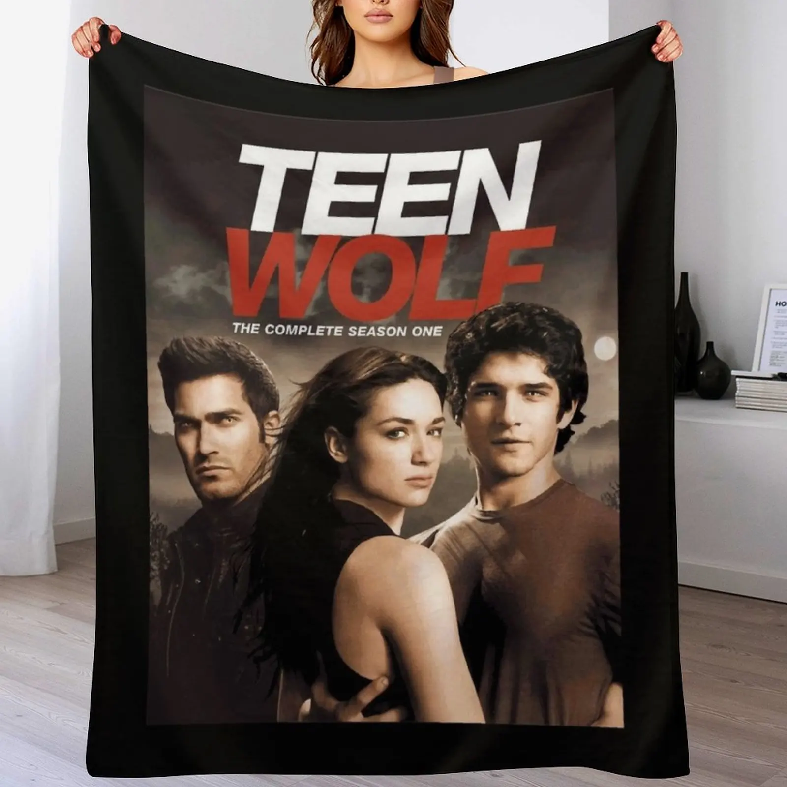 

Teen Wolf Cover Classic Throw Blanket Luxury Throw Weighted Soft Plaid Moving Blankets