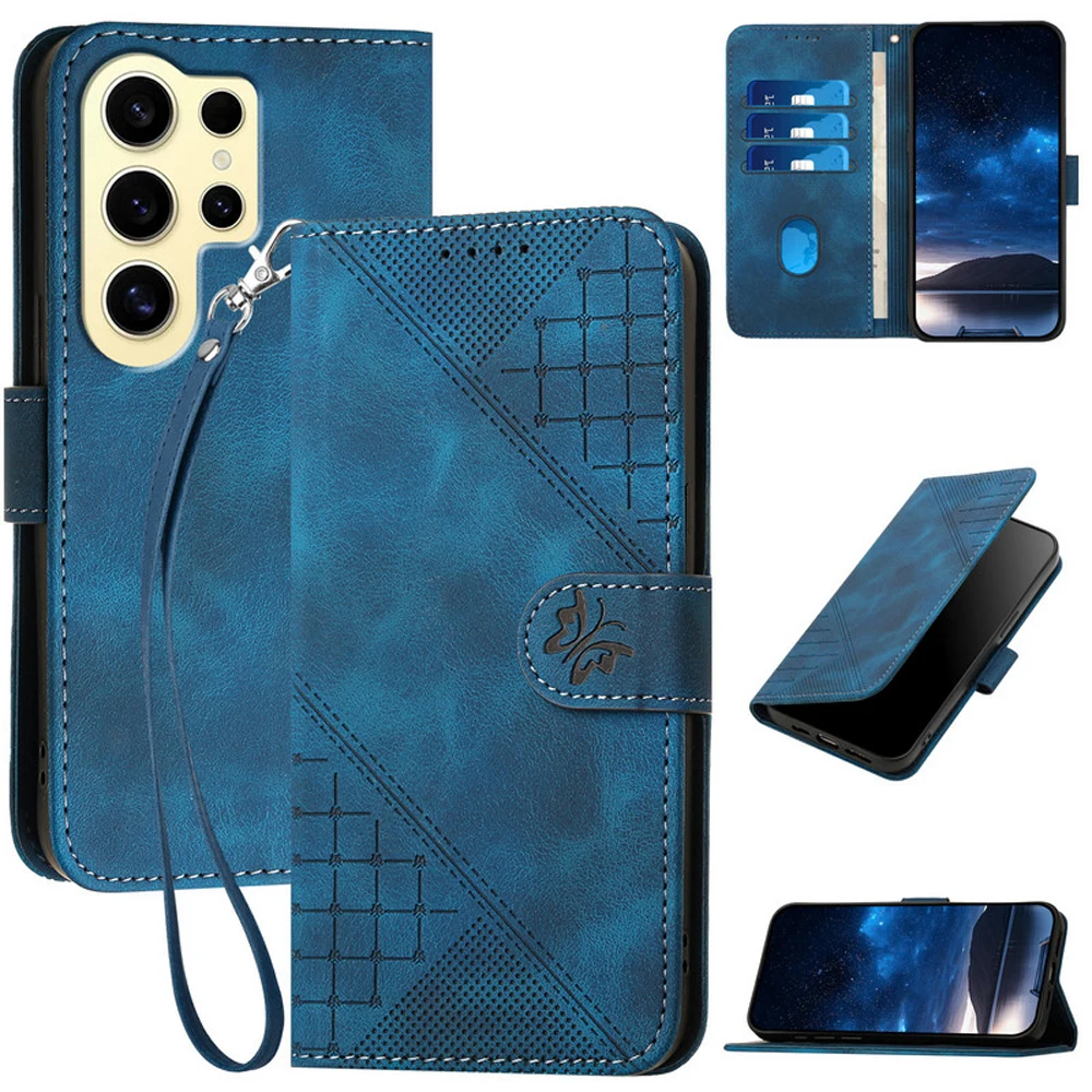 

For Samsung S24 S23 S22 S21 S20 FE 5G Leather Flip Book Case For Samsung Galaxy S24 Ultra S23 S22 S21 S20 S 24 Plus Wallet Funda