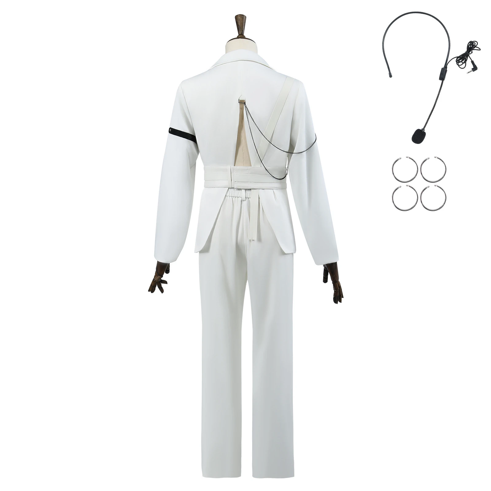 Disfraz de Cosplay de Alien Stage Luka, camisa blanca de cola de fiesta elegante, pantalones, uniformes de Carnaval para fiesta de Navidad