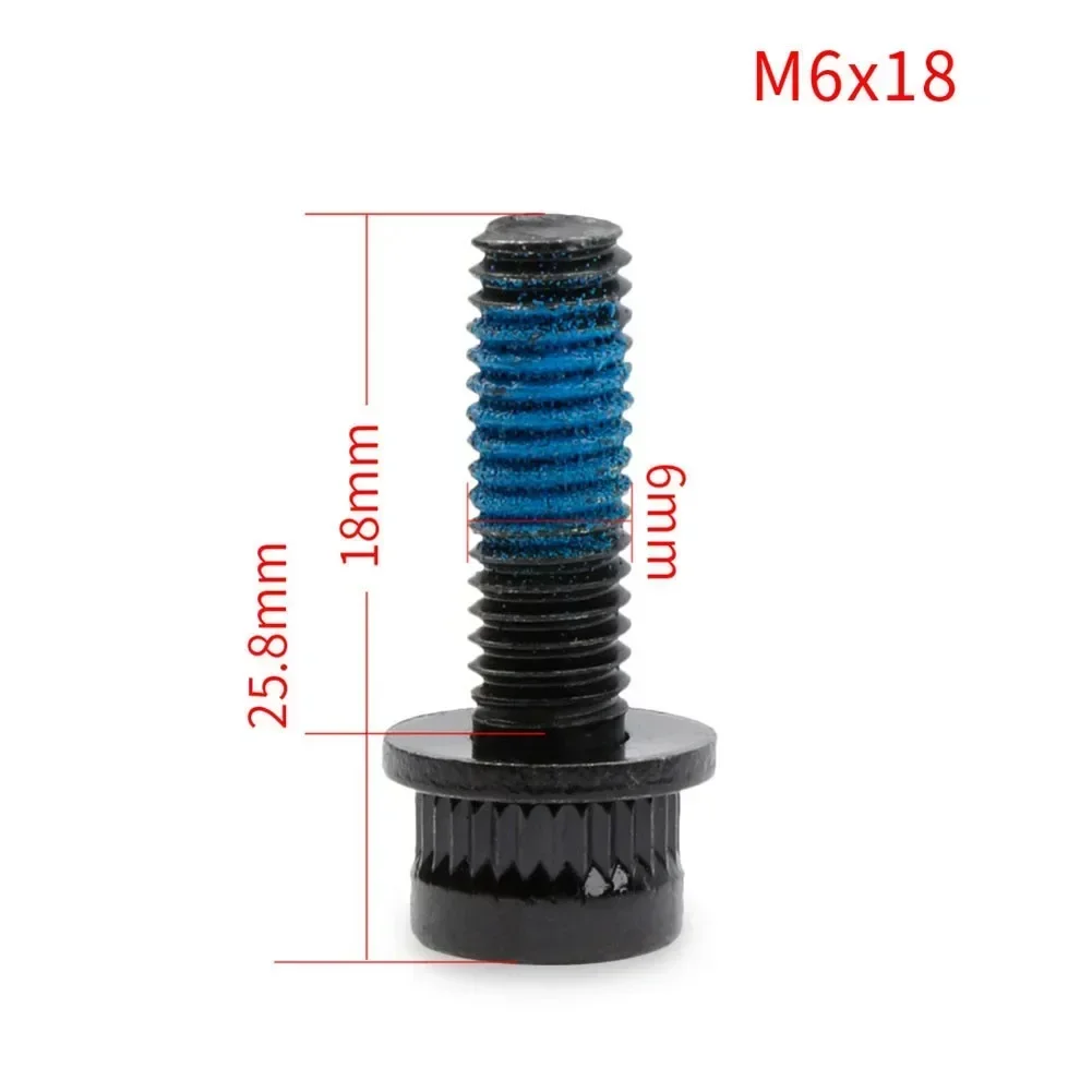 4 Pcs Bicycle Disc Brake Screws Mountain Bike Oil Brake Caliper Fixing Screw M6*18mm Bolts Cycling Fixing Accessories