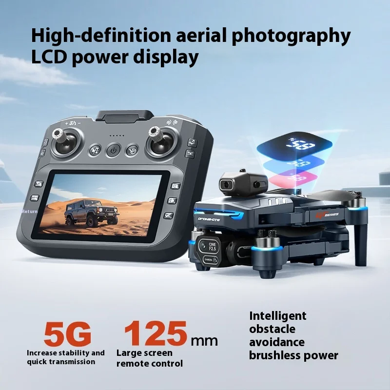 

GT8 Intelligent Obstacle Avoidance Drone HD 6K Aerial Photography Quadcopter with Screen WiFi Remote Control Toy Aircraft