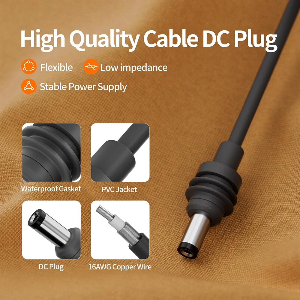 3IN1 Car Power Cord for Starlink Mini Cigarette Lighter 12V-48V Plug and Play for Car RV Boat 3M / 5M Cable Car Accessories image 3