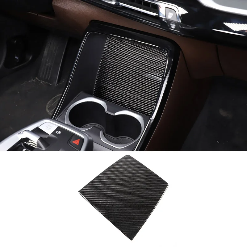 

Soft Carbon Fiber Central Control Storage Compartment Panel Sticker for BMW U10 U11 X1 IX1 2023-2024 Car Interior Accessories