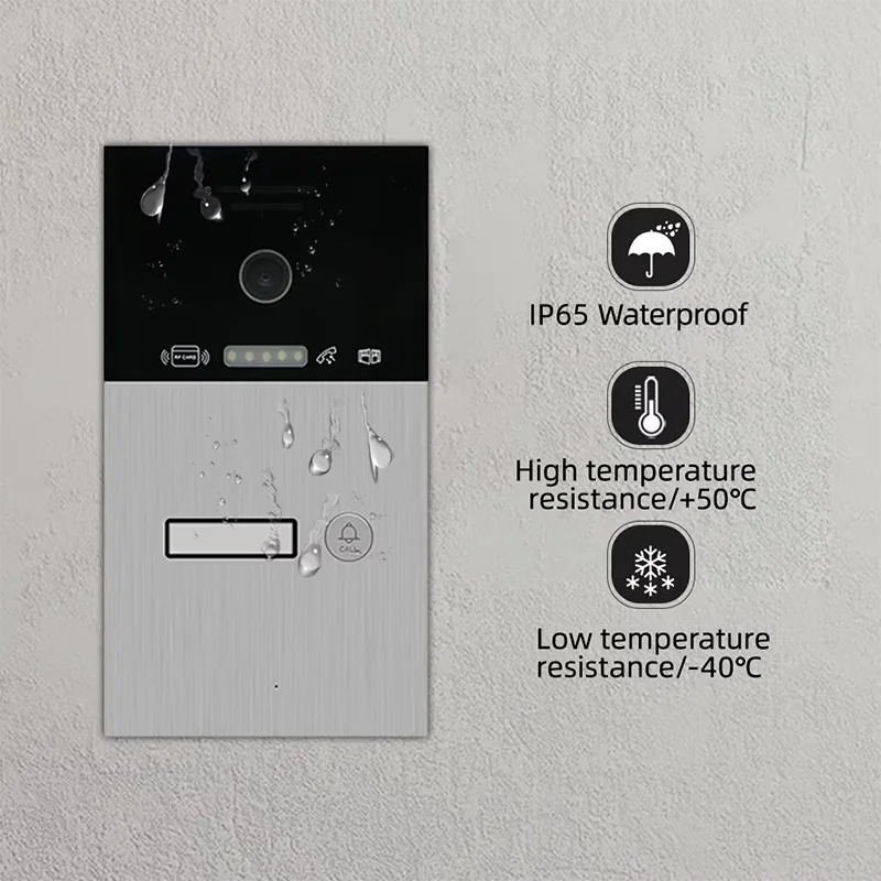 Jeatone-intercomunicador de vídeo con WiFi para el hogar, sistema de Control con cámara de desbloqueo, Monitor táctil de 7 pulgadas, 1080P, con