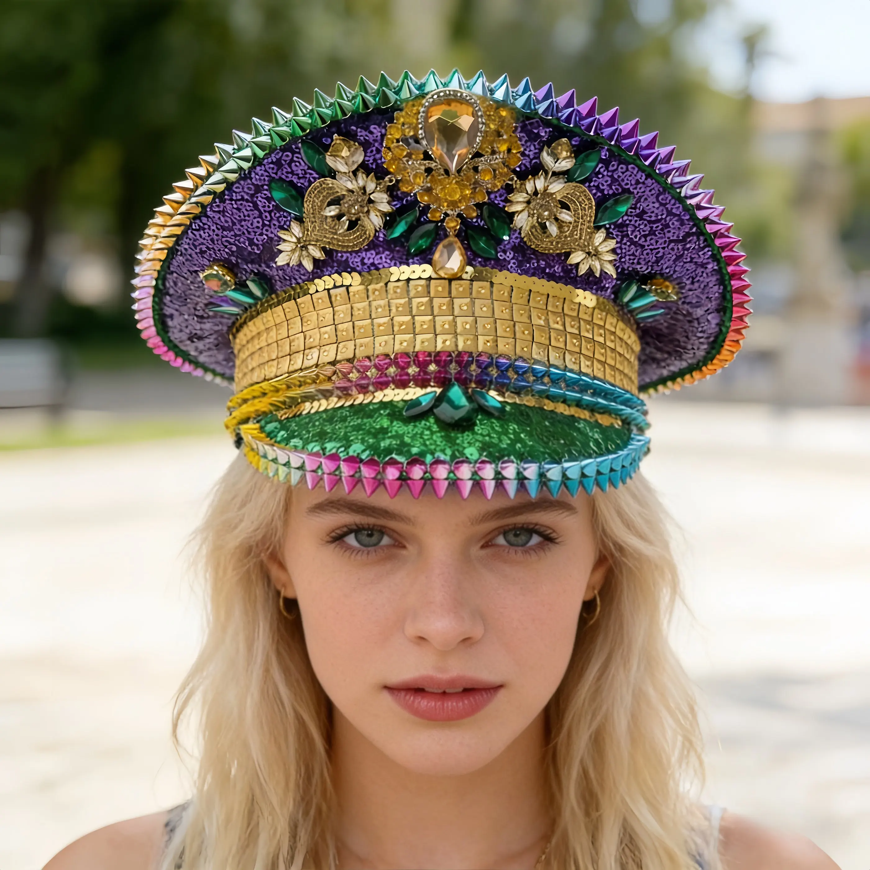 

Капитанский колпак HongLuan для карнавала, дискотеки, Марди Гра, музыкальных фестивалей, рейв-фестивалей, аксессуар для женщин и мужчин