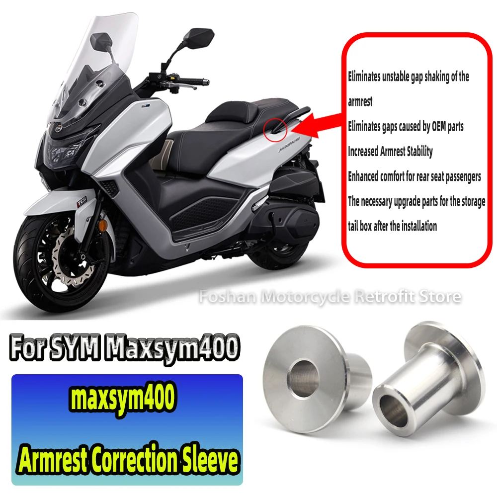 

For SYM Maxsym400 MAXSYM 400 2021 2022 2023 Motorcycle Modifications Accessories Armrest Correction Sleeve Installation Parts