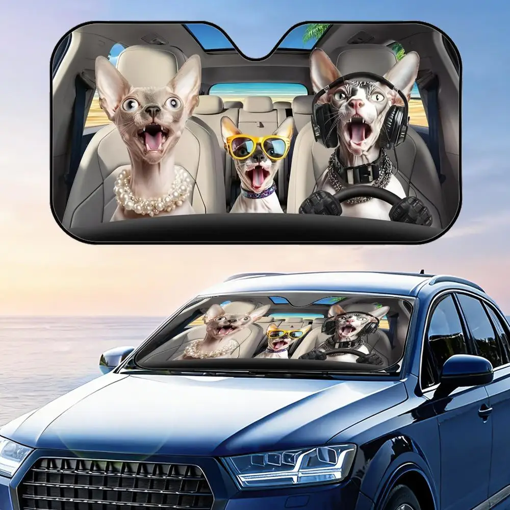 

Солнцезащитный козырек для кошек породы сфинкс, многоразовый, из алюминиевой фольги, для защиты от УФ-излучения и теплоизоляции, накидка-козырек от солнца