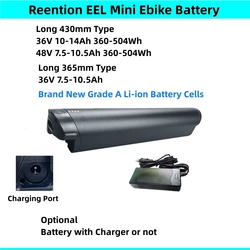 Reention EEL Mini Ebike Battery 36V 10Ah 10.4Ah 11.6Ah 14Ah for Three Phase One Minerva Zündapp Z810 Bike Megamo Ridon 7 E-bike