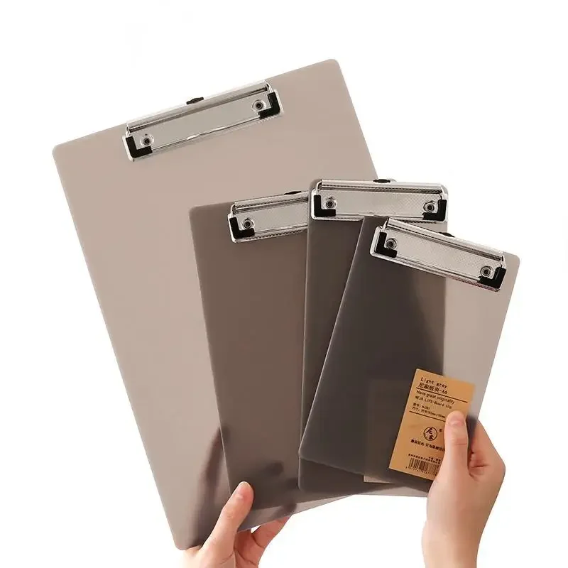 

New A5A4 Folder Manager Simple Waterproof Plastic Clipboard A6 Business School Folders for Learning Stationery Office Supplies