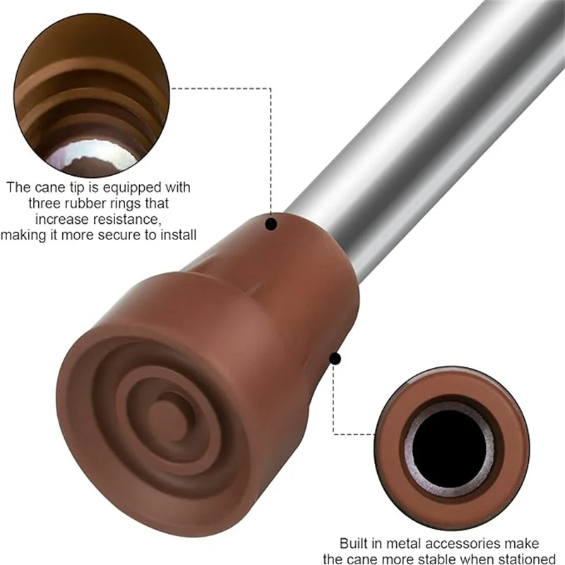 

Кресло/костыль, резиновая нескользящая крышка для ног, крышка для палки, трость, нижние подушечки, наконечник, аксессуары для треккинговых палок