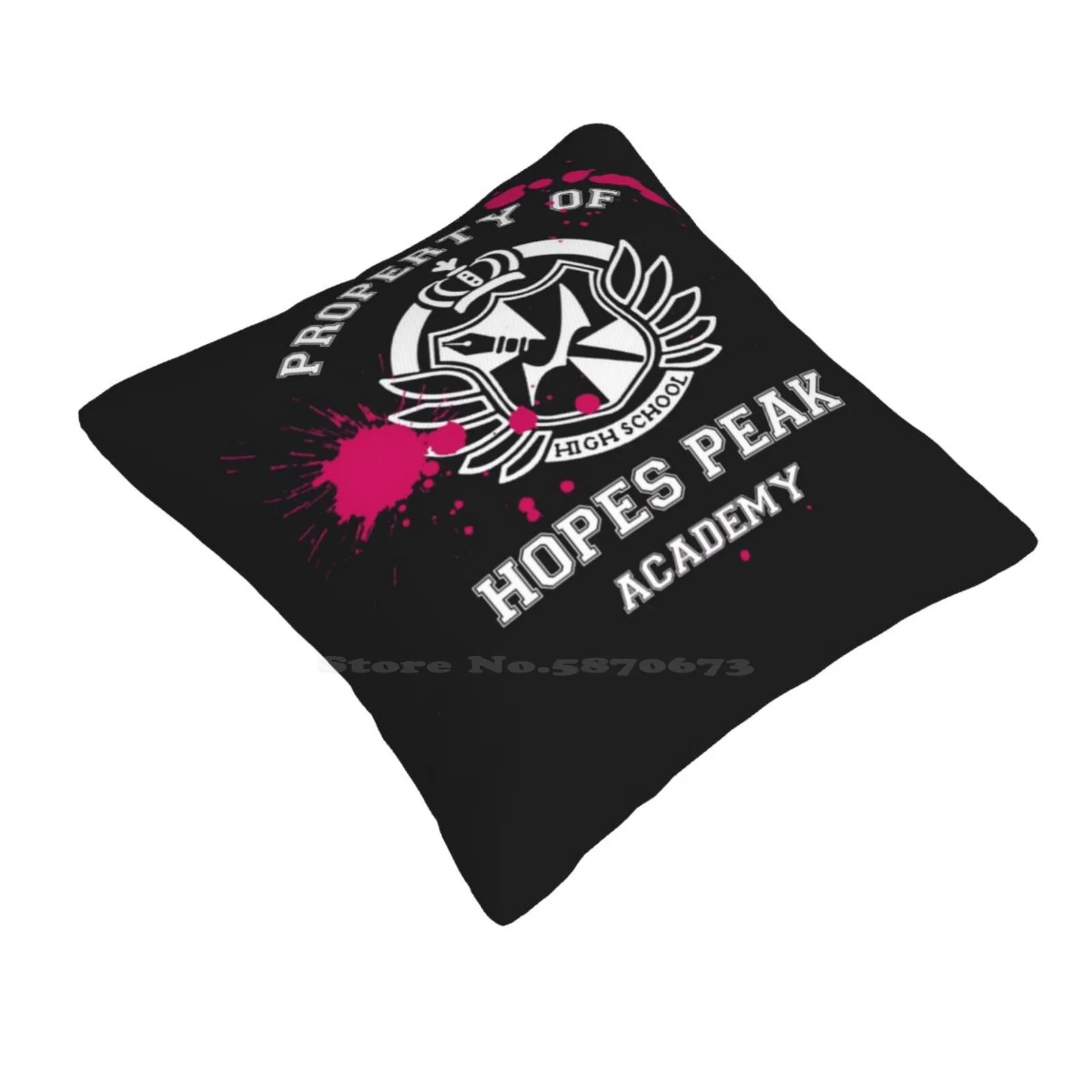 Property Of Hope'S Academy Soft Comfortable Pillowcase Danganronpa Hopes Monokuma Nagito Komaeda Junko Enoshima Dangan Ronpa