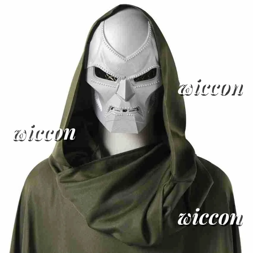 أزياء CosplayDoom التأثيرية، قناع عباءة، زي لعب الأدوار الأنيمي، أزياء حفلات الهالوين للرجال