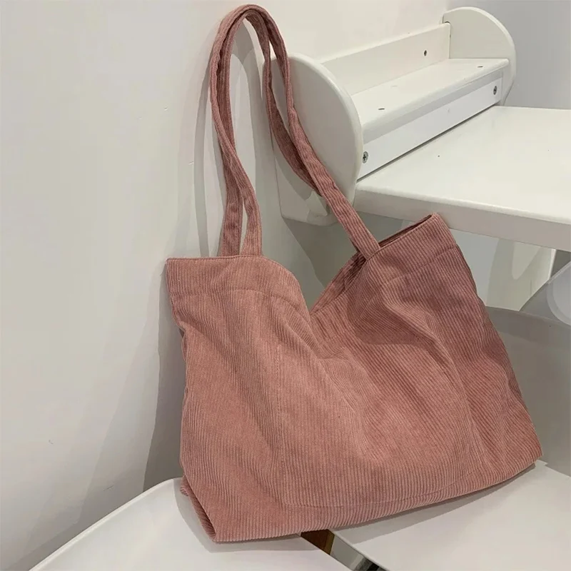 Corduroy Handbag for Women Shoulder Bag 2023 Today free Shipping Shopper Girls Travel Reusable Thickened Large Capacity Tote Bag