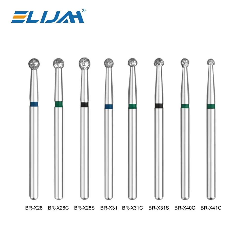 10 unidades/pacote extra longo dental diamante burs 25mm fg dia-burs 1.6mm haste para handpiece de alta velocidade burs instrumento odontológico
