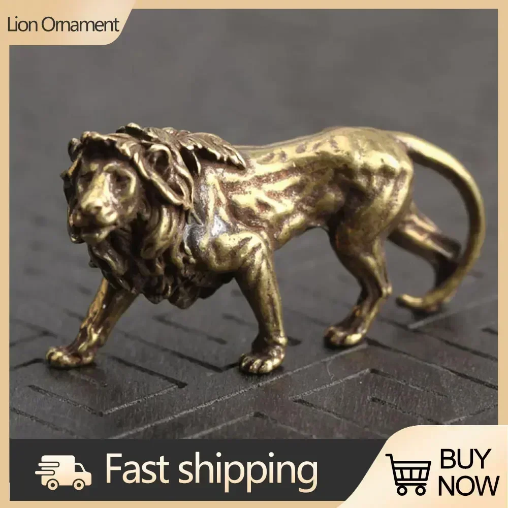 Miniature di statue di animali in rame Figurine Ornamento Tigre Coniglio Drago Leone Serpente Cavallo Pecora Scimmia Maiale Ornamenti da scrivania per ufficio