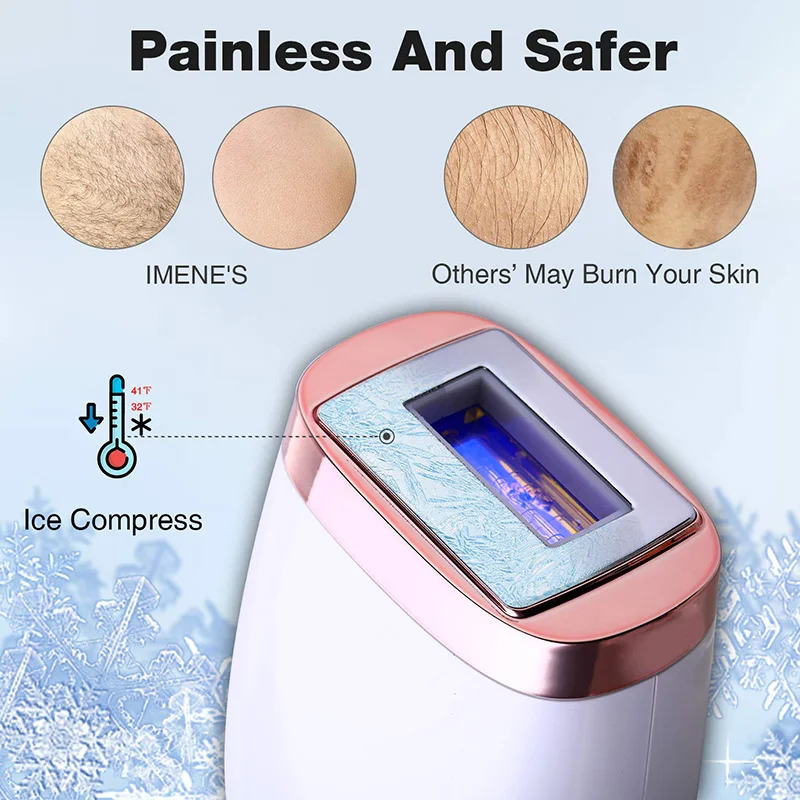 ICE Cold  Mlay Laser T4 Laser Hair Removal Device Laser Hair Removal IPL Epilation Flashes 500000 mlay IPL Hair Removal Painless