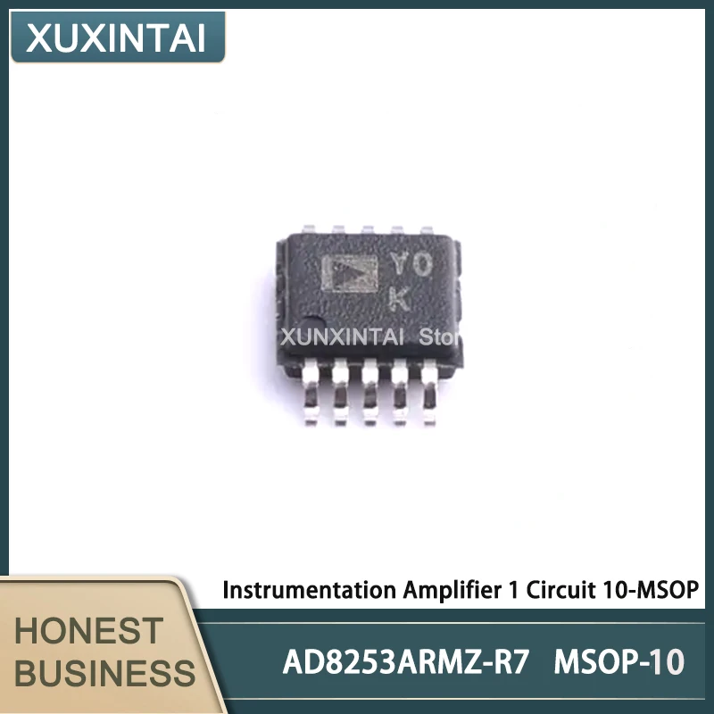 

5Pcs/Lot New Original AD8253ARMZ-R7 AD8253ARMZ Instrumentation Amplifier 1 Circuit 10-MSOP