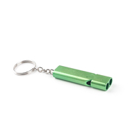 Outdoor Survival Emergency Aluminum Alloy Double Frequency Survival Whistle Training Pigeon Whistle Referee Double Pipe Whistle