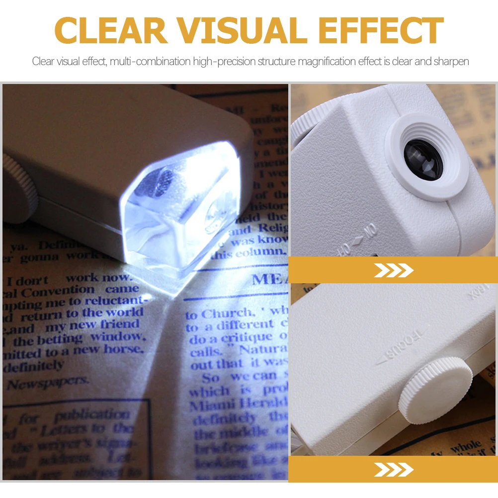 

Microscope Magnifier Phone 160X 200X ABS Material Adjustable Zoom Portable Compact Lightweight Gaming Movie Smartphone