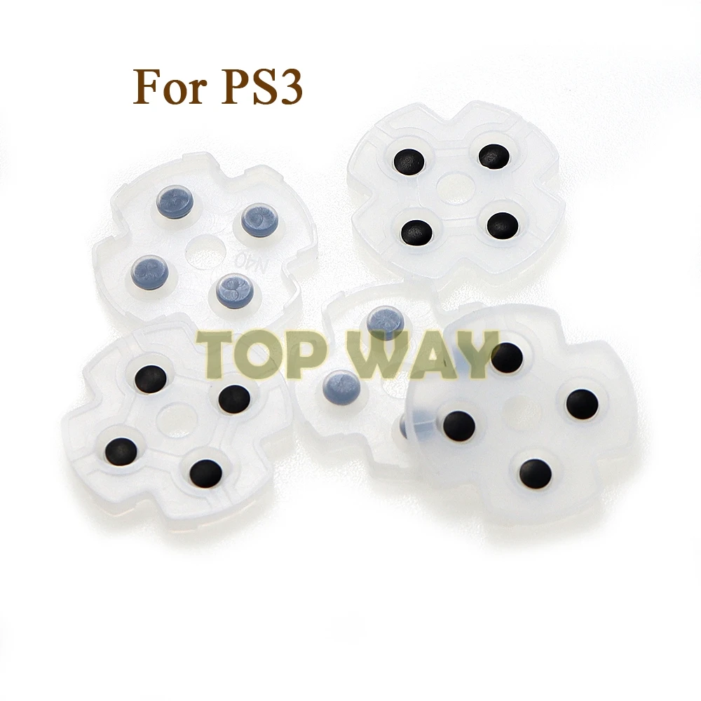 200PCS Electric Conductive Conducting Silicone Rubber L1R1 L2R2 Buttons Dpad For PS3 Controller Joypad Repair Parts
