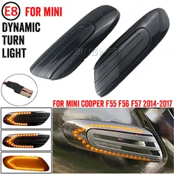 2pcs For Mini Cooper One F55 F56 F57 Dynamic Sequential LED Fender Marker Light Side Marker Lamp Indicator Turn Signal Light