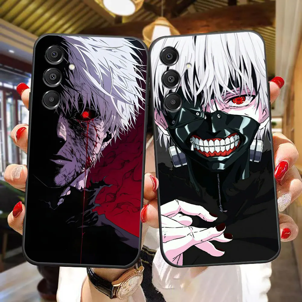 T-Tokyo G-Ghoul Ken Kaneki Cover Phone Case For Samsung A07 A06 A05S A04 A03S A10 A12 A13 A24 A30 A50 NOTE 10 20 M33 M53 Capa