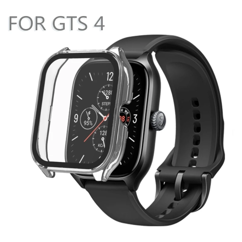 ป้องกันหน้าจอสำหรับ Amazfit GTS 4 GTS4ป้องกันกระจกนิรภัยฟิล์ม SmartWatch PC Hard-shell