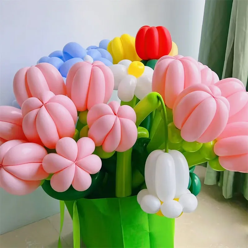20/50Pcs Mehrfarbige Spirale Lange Ballon Schraube Twisted Latex Ballon Für Kinder Geburtstag Hochzeit Party Decor Globos Spielzeug baby Dusche – Detail 2