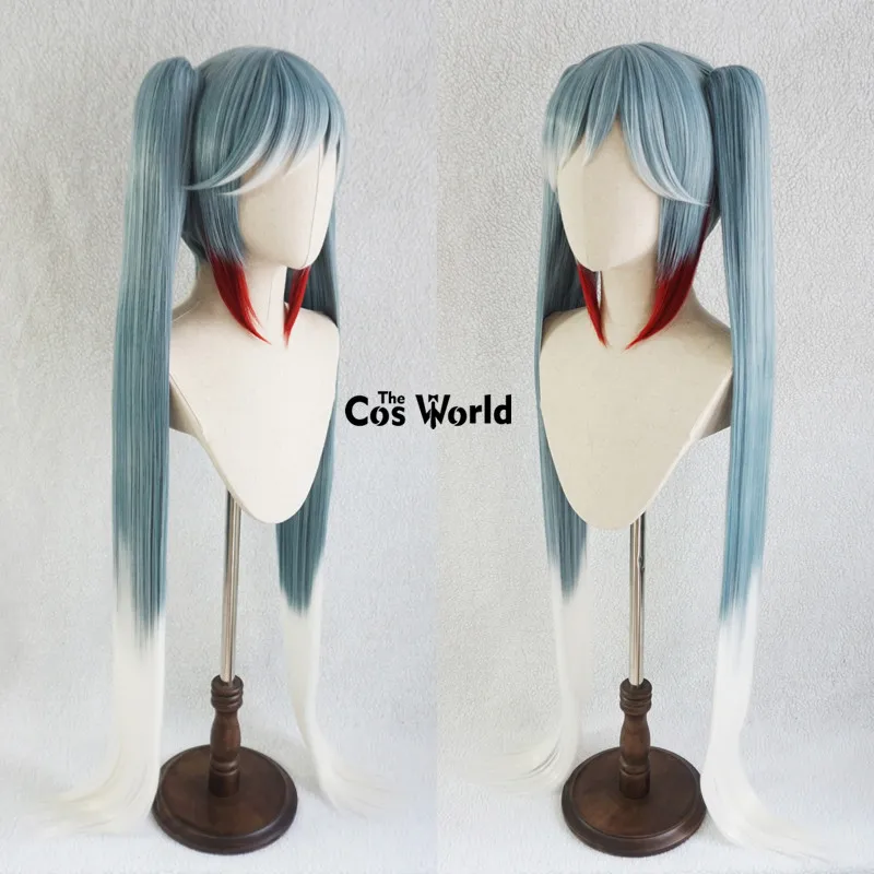CosplayVOCALOID 2022 سنو ميكو 120 سنتيمتر طويل مستقيم أنيمي تأثيري الباروكات الألياف مقاومة للحرارة الشعر الاصطناعية + غطاء شعر مستعار