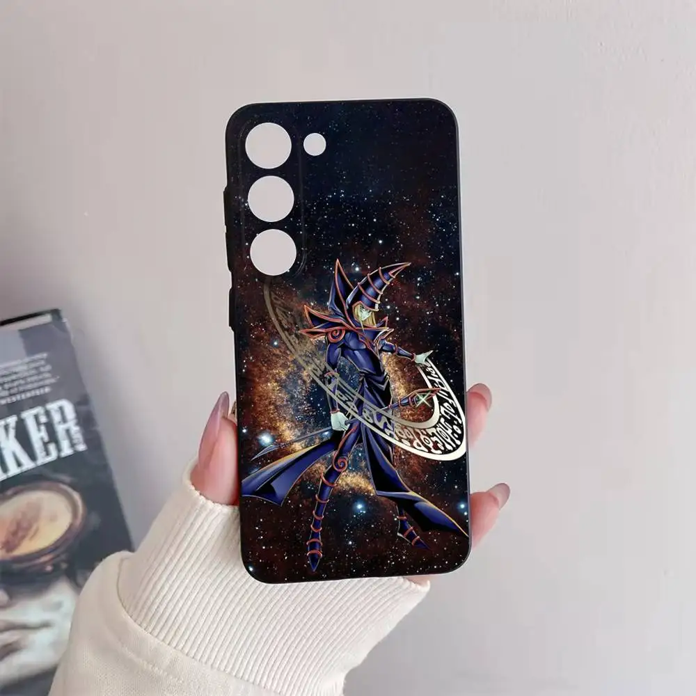 Jogo yu-gi-oh cartão caso de telefone para samsung galaxy a73,72,51,53,52,71,22,5g, nota, j7,8,9 capa preta macia
