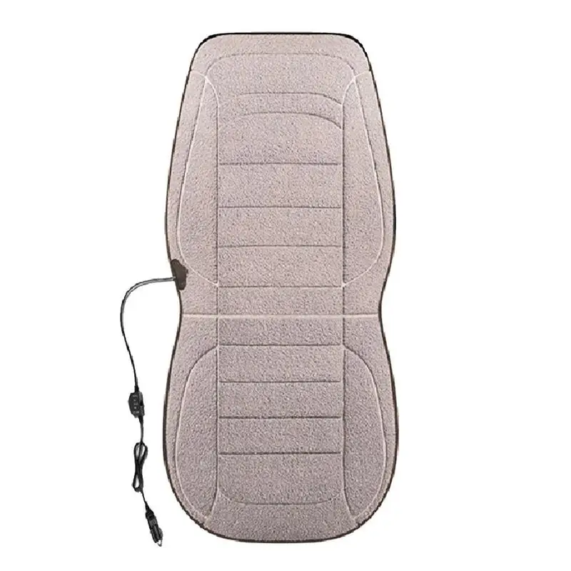 Winter Cars Heated Seat Covers 12V Auto Heating Car Seat Cushion With Backrest Fast Heating Seat Pad For Car Accessories