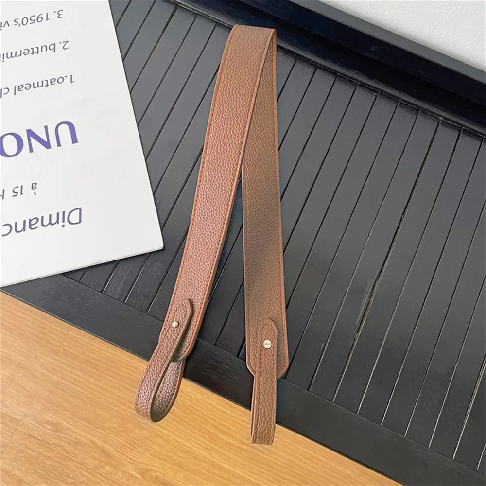 PU Leather Solid Color Bag Strap Women Handbag Belt Wide Shoulder Bag Strap Replacement Adjustable Bag Strap Bag Accessories