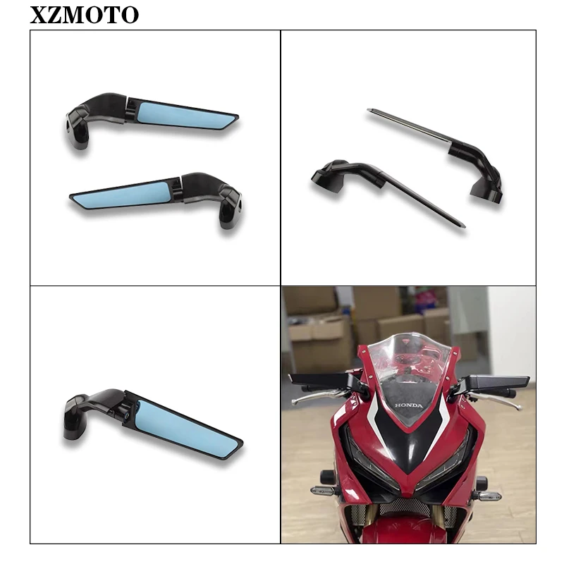 

New Motorcycle Mirror Modified Wind Wing Rotating Rearview Mirror For Honda CBR650R CBR 650 CB650R 2019 2020 2021 2022 2023