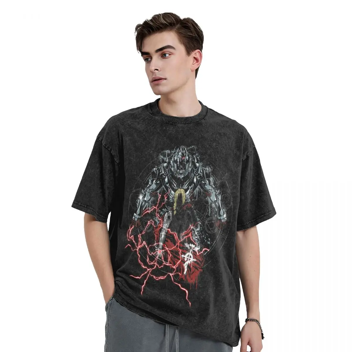 

FullMetal Graffiti T-Shirt basketball graphic tees anime clothes blanks heavyweight t shirts for men